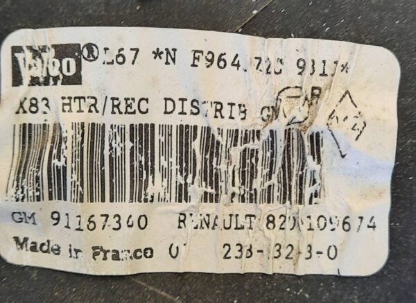 NAGRZEWNICA TRAFIC II 8200109674