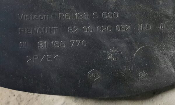 OSŁONA TUNELU PRAWA TRAFIC II 8200020062