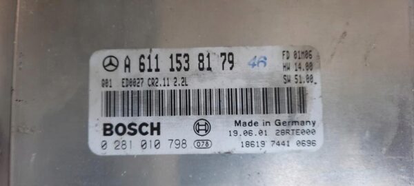 STEROWNIK SILNIKA ZESTAW MERC W203 2.2 A6111538179