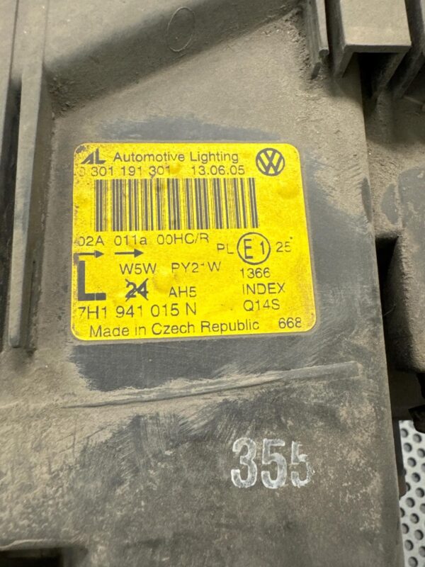 LAMPA LEWY PRZÓD EUROPA VOLKSWAGEN T5 7H1941015N