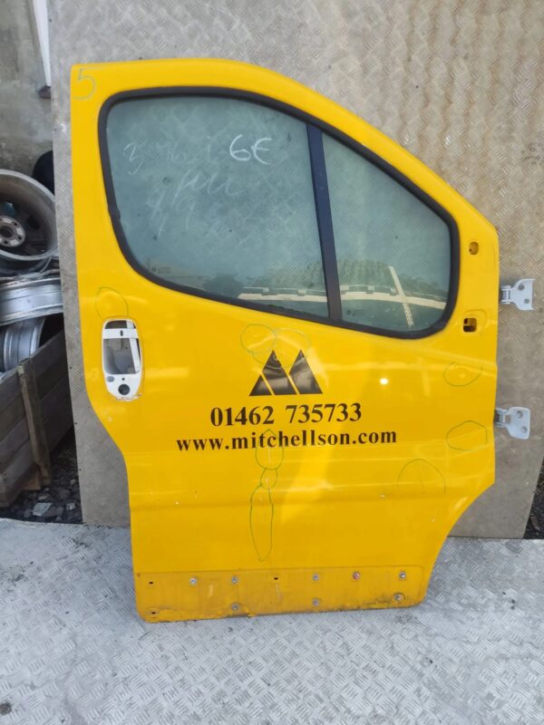 DRZWI PRAWE TRAFIC VIVARO PRIMASTAR 01-14 NR5 ŻÓŁTE