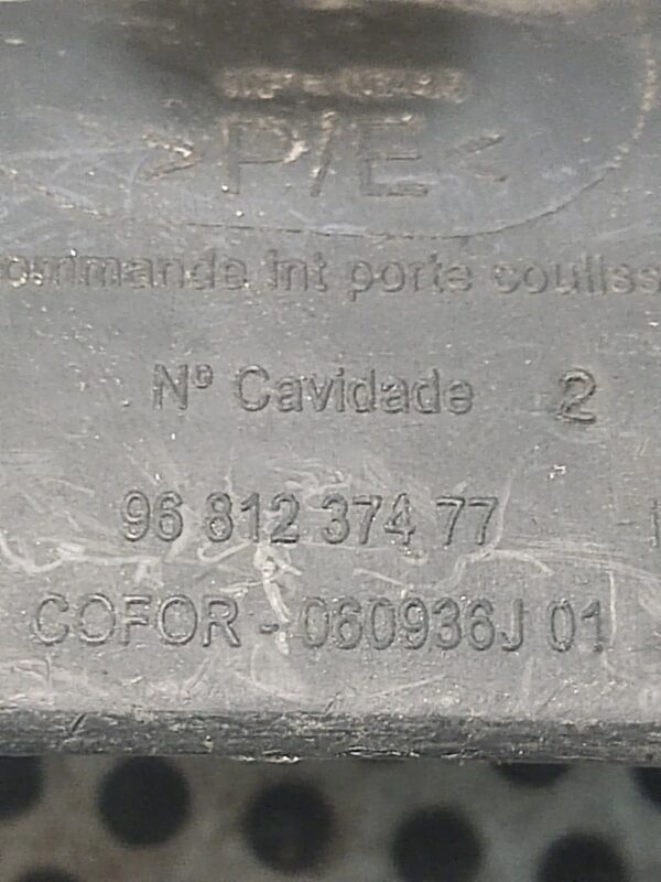 OSŁONA KLAMKI PRAWA BERLINGO 08-18 9681237477