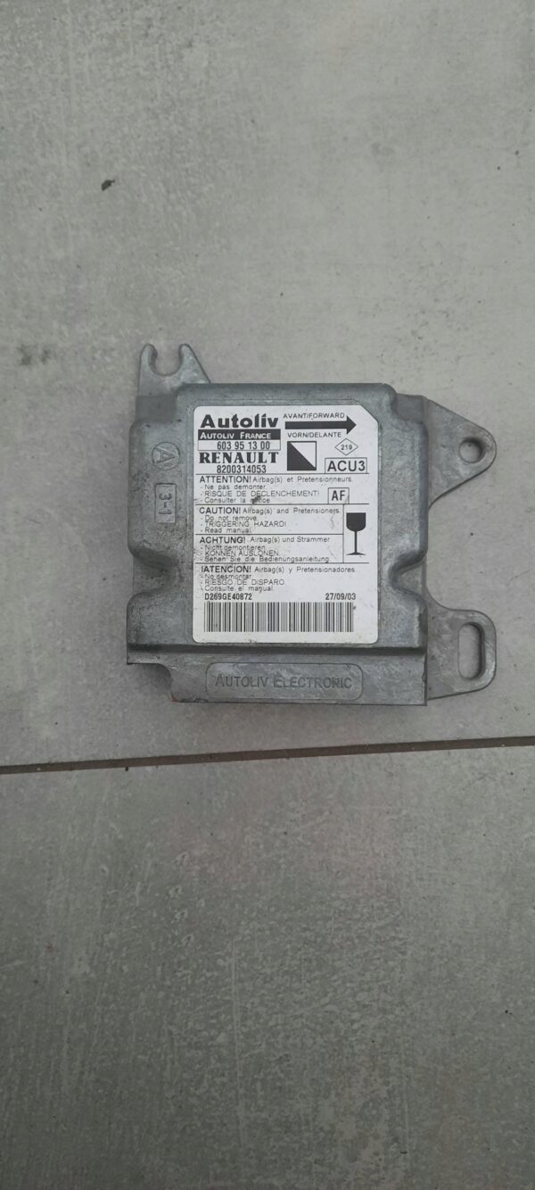 STEROWNIK MODUŁ AIRBAG 8200314053 RENAULT KANGOO