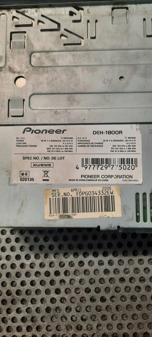 RADIOODTWARZACZ PIONEER M379CXS09804