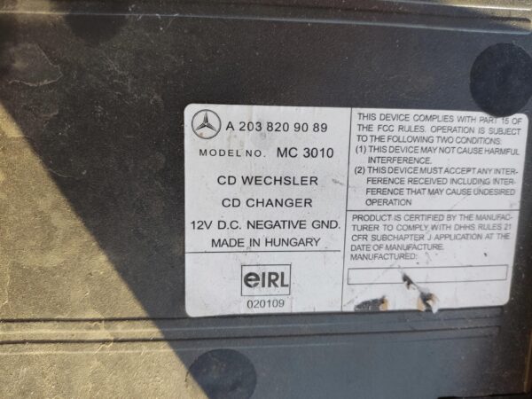 ZAMIENIARKA PŁYT CD MERCEDES W203 A2038209089 FV