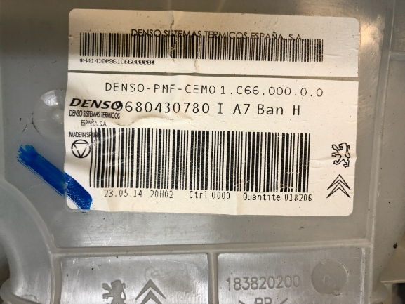 DMUCHAWA WENTYLATOR BERLINGO II 1.6 9680430780