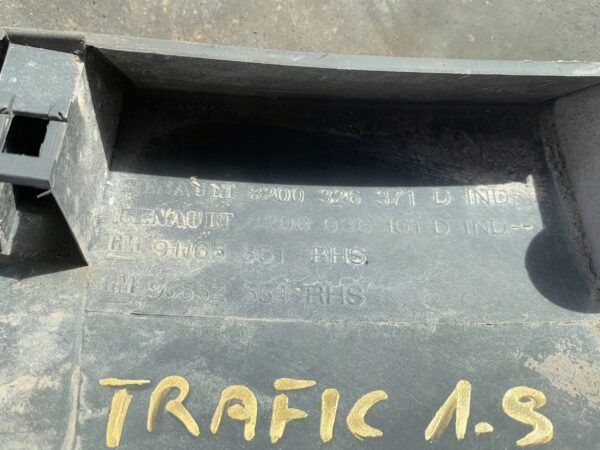 OSŁONA NAKŁADKA SŁUPKA PRAWA RENAULT TRAFIC II 91165351