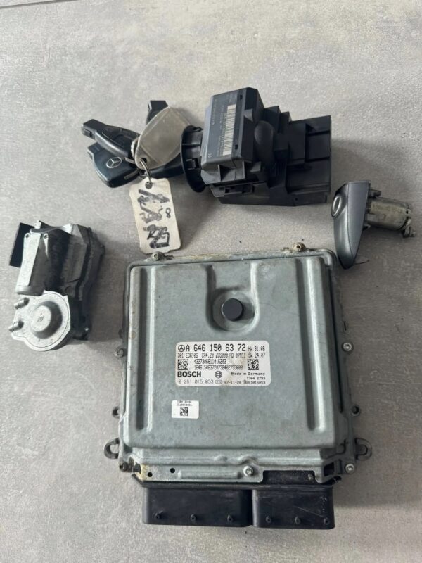 STEROWNIK SILNIKA ZESTAW MERCEDES SPRINTER W906 A6461506372 4 KLUCZYKI