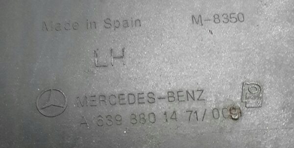 NAROŻNIK ZDERZAKA LEWY TYŁ VITO W639 A6398801471