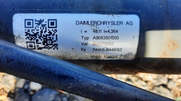 BELKA DYFER SPRINTER 906 A9063501000